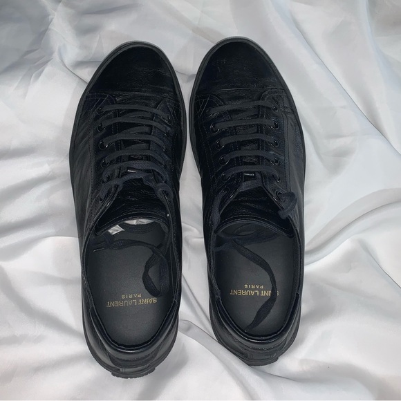 SAINT LAURENT PARIS men's size 11.5/12 SEE MEASUREMENTS leather court shoes - Picture 6 of 14